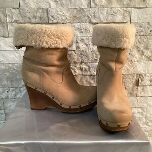 UGG Australia Carnegie Wedge Clog Boots